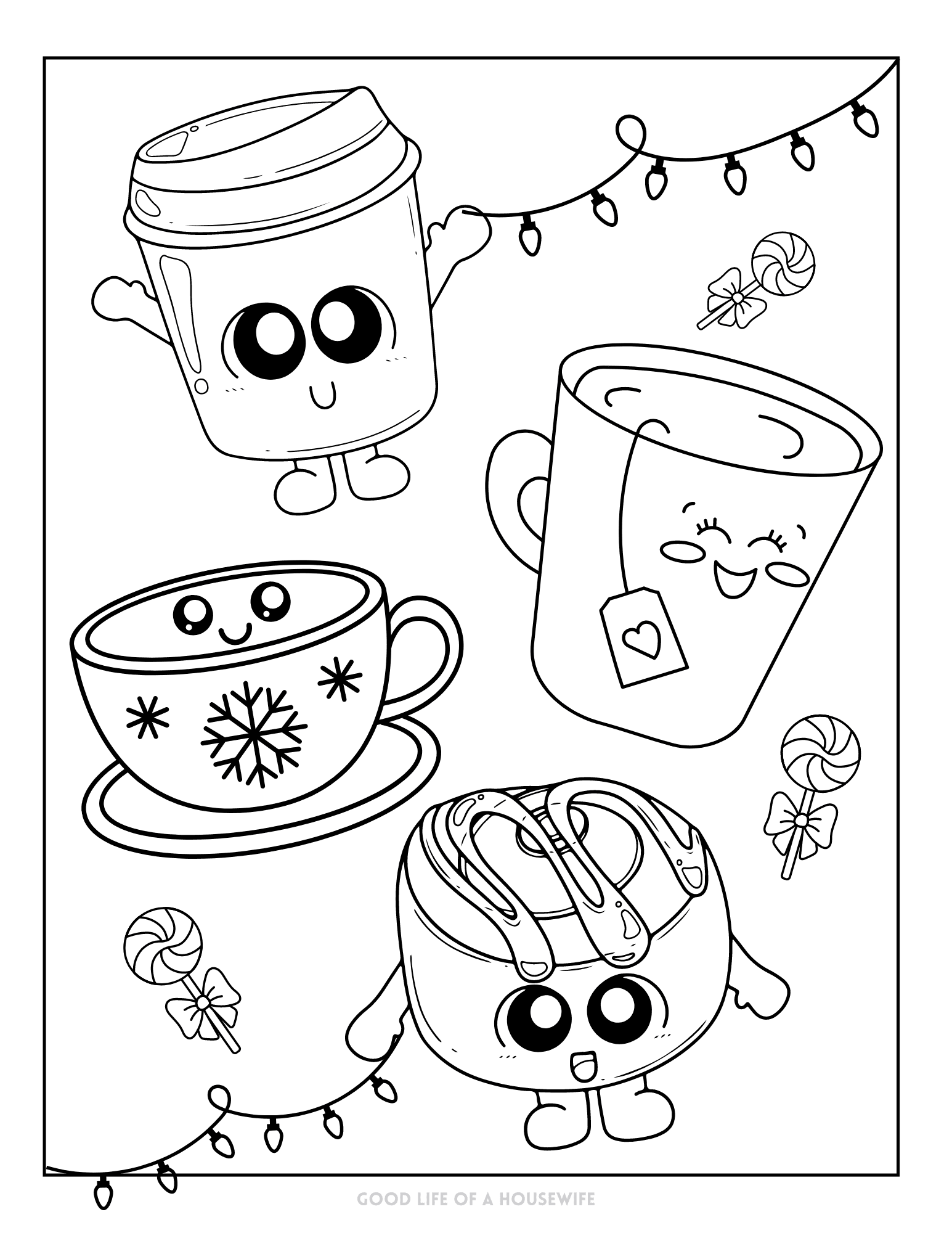 Printable Christmas Coloring Pages For Kids