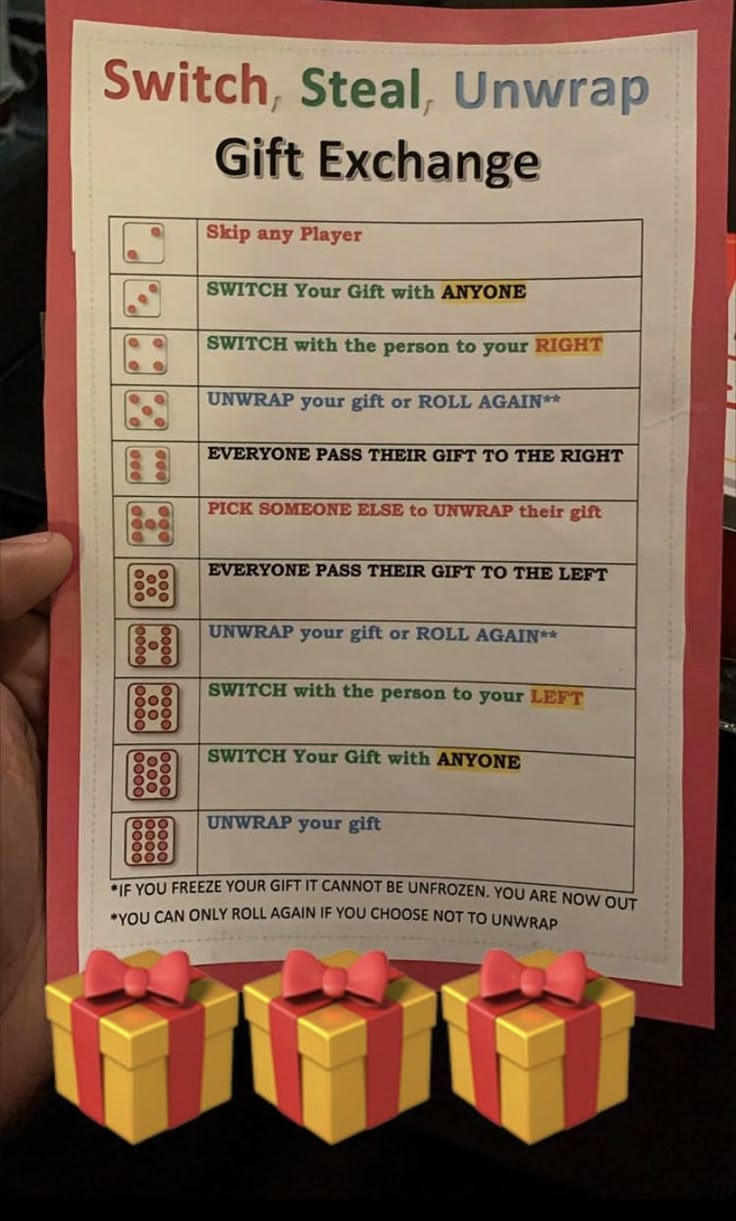 Christmas Gift Exchange Game