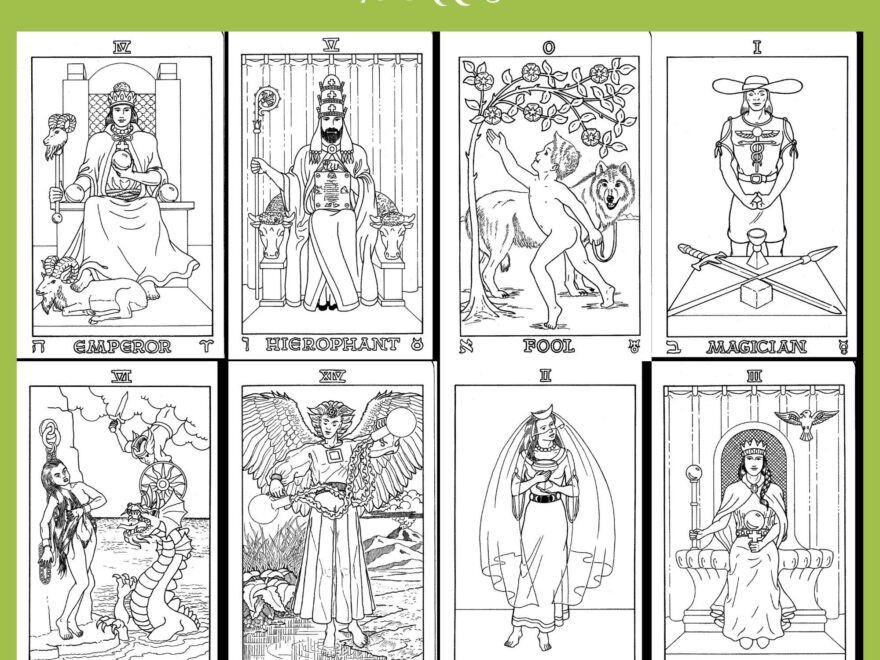 Classic Golden Dawn Tarot Deck Coloring Set Guide BMP JPG PDF Etsy