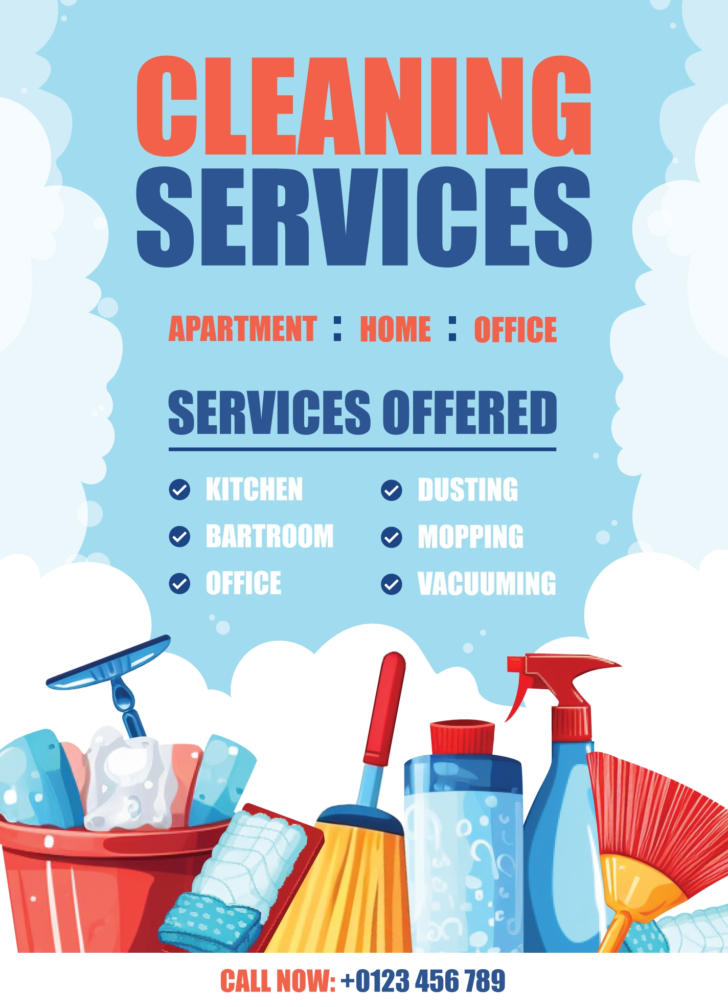 Cleaning Service Flyer Free Google Docs Template Gdoc io
