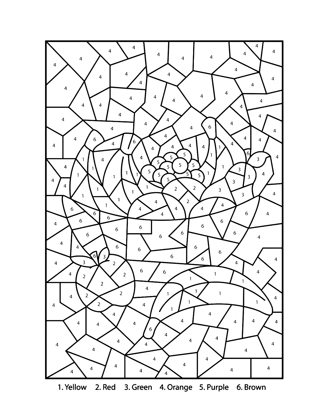 Color By Number Printables For Adults Printable Coloring Pages FREE