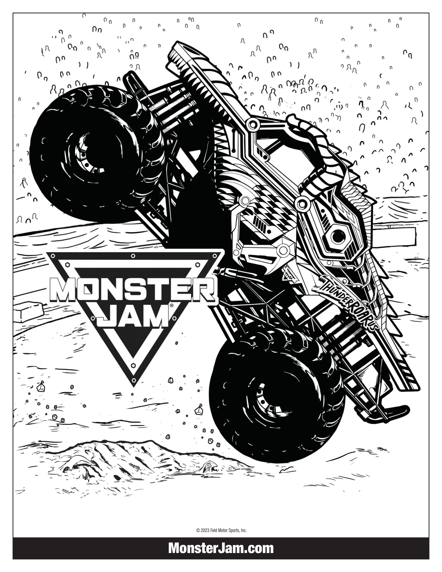 Monster Truck Coloring Pages Free Printable