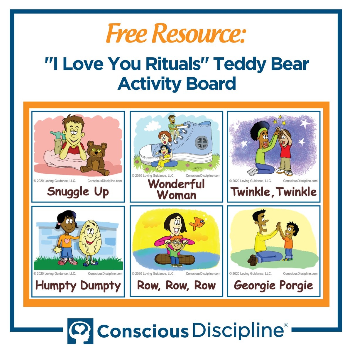 Conscious Discipline On X Free Resource Create An I Love You Rituals Teddy Bear Activity Board To Connect With Your Children And Help Them Develop Decision making Skills Download It For Free Here 