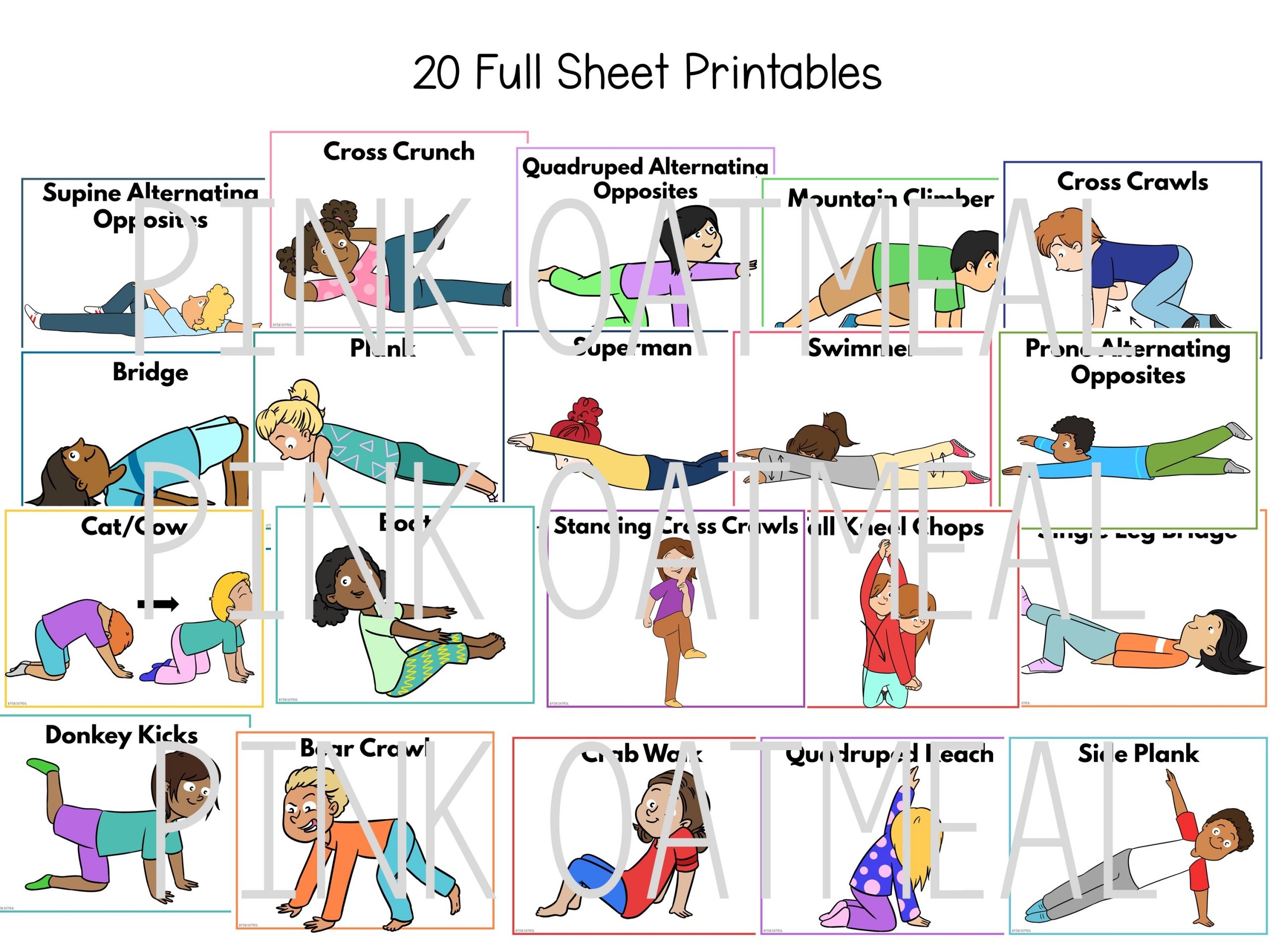 Printable Core Exercises For Seniors