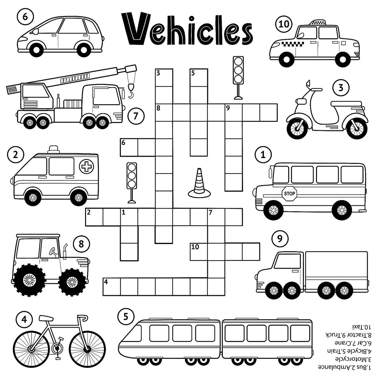 Printable Crossword Puzzles For Kids