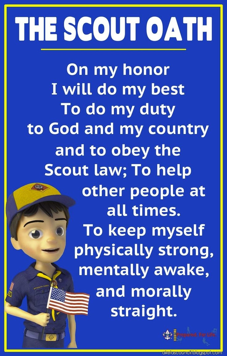 Cub Scout Law Poster Cub Scout Oath Poster That Can Be Printed 11x17 20x30 Or 24x36