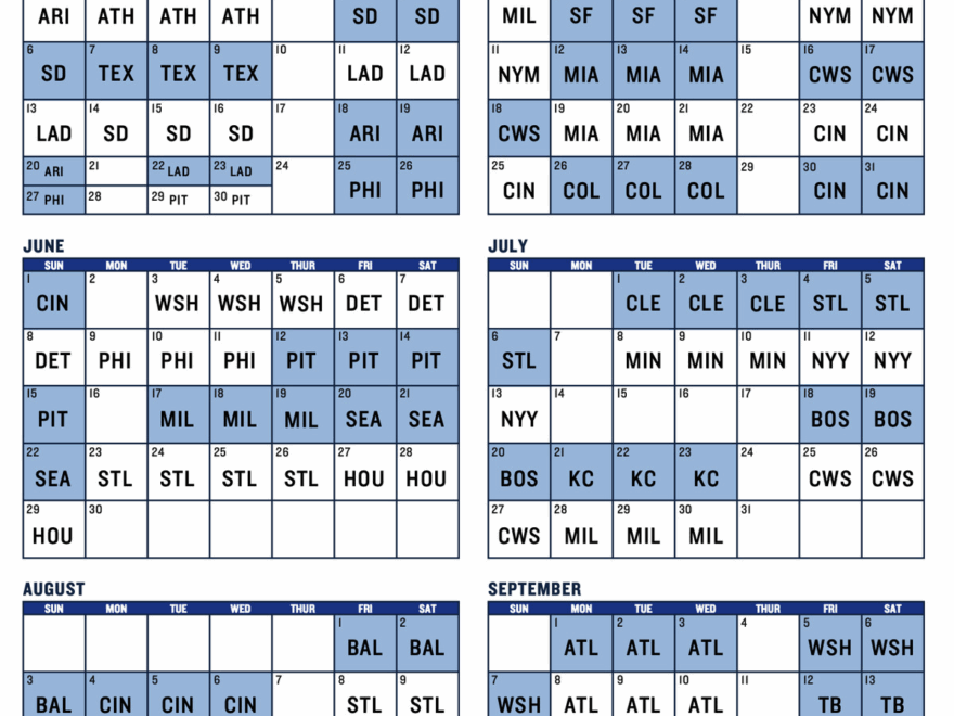 Cubs 2025 Regular Season Schedule Bleed Cubbie Blue