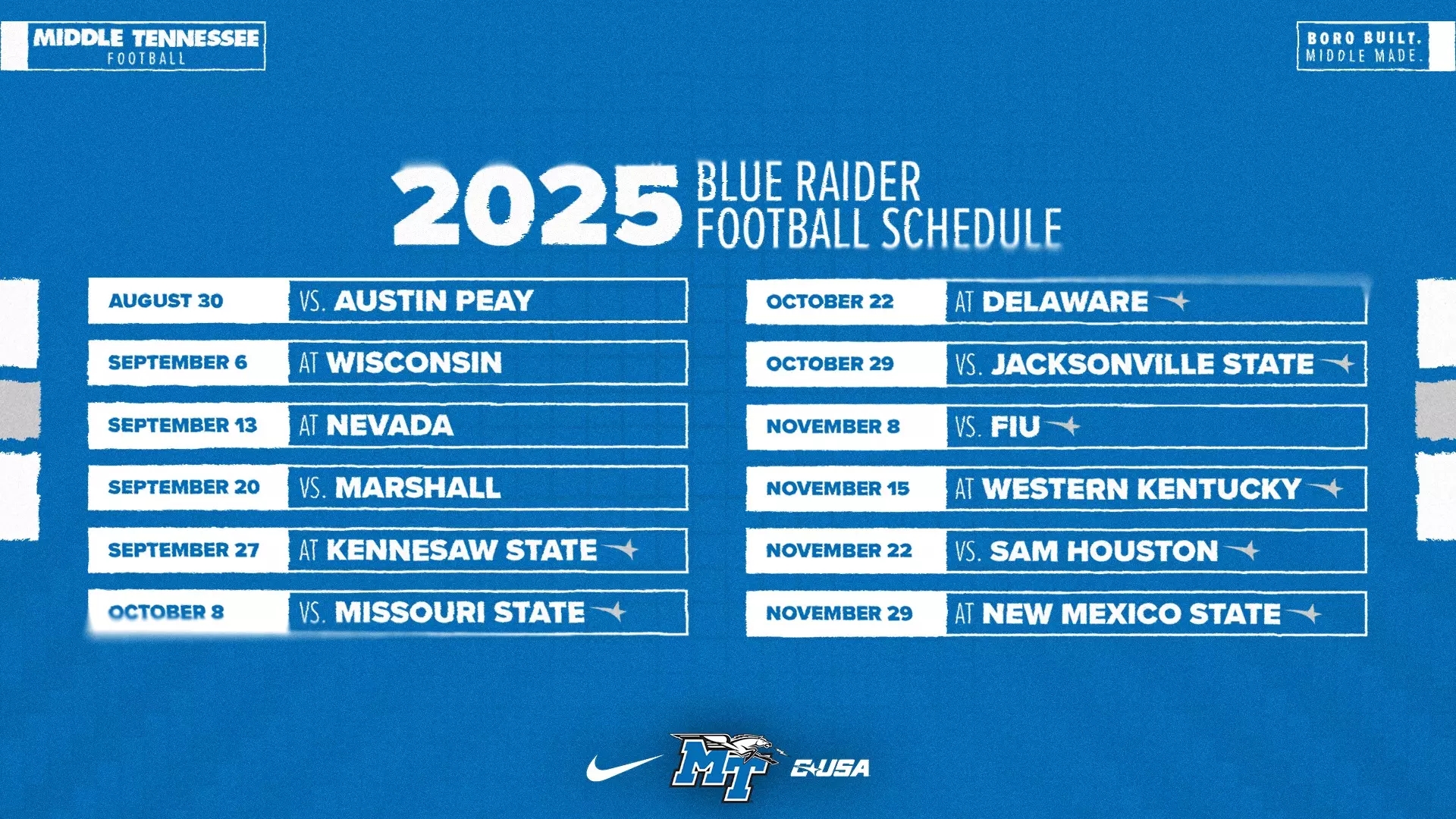 Customs Webpage Middle Tennessee State University Athletics