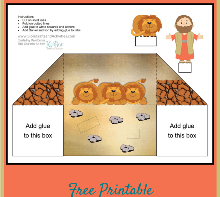 Daniel And Lions Craft Bible Crafts And Activities