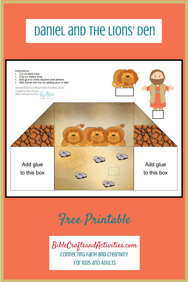 Daniel And Lions Craft Bible Crafts And Activities