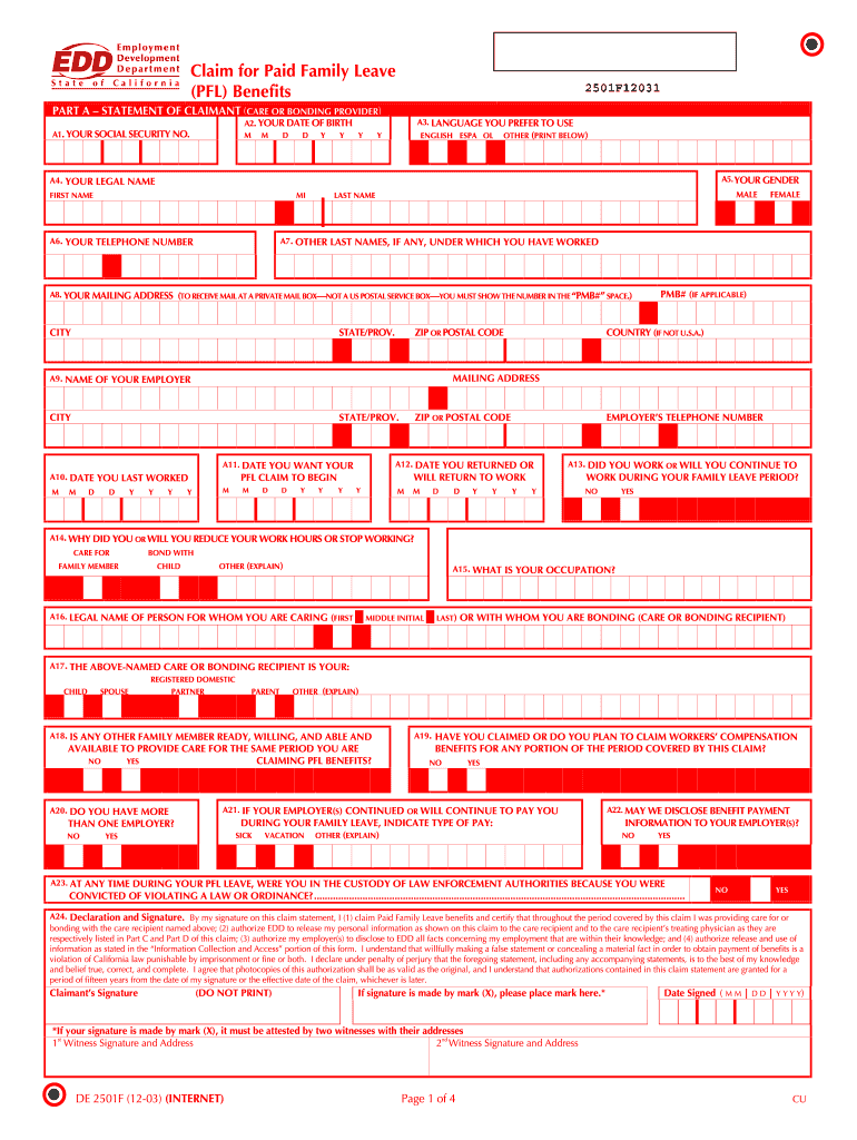 De 2501 Form Fill Out Sign Online DocHub