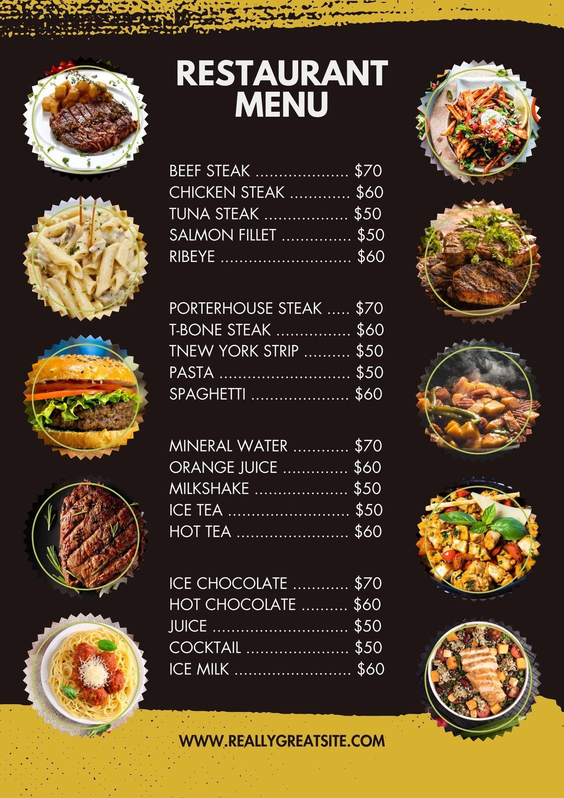 Design Print Restaurant Takeout Menus Online Canva