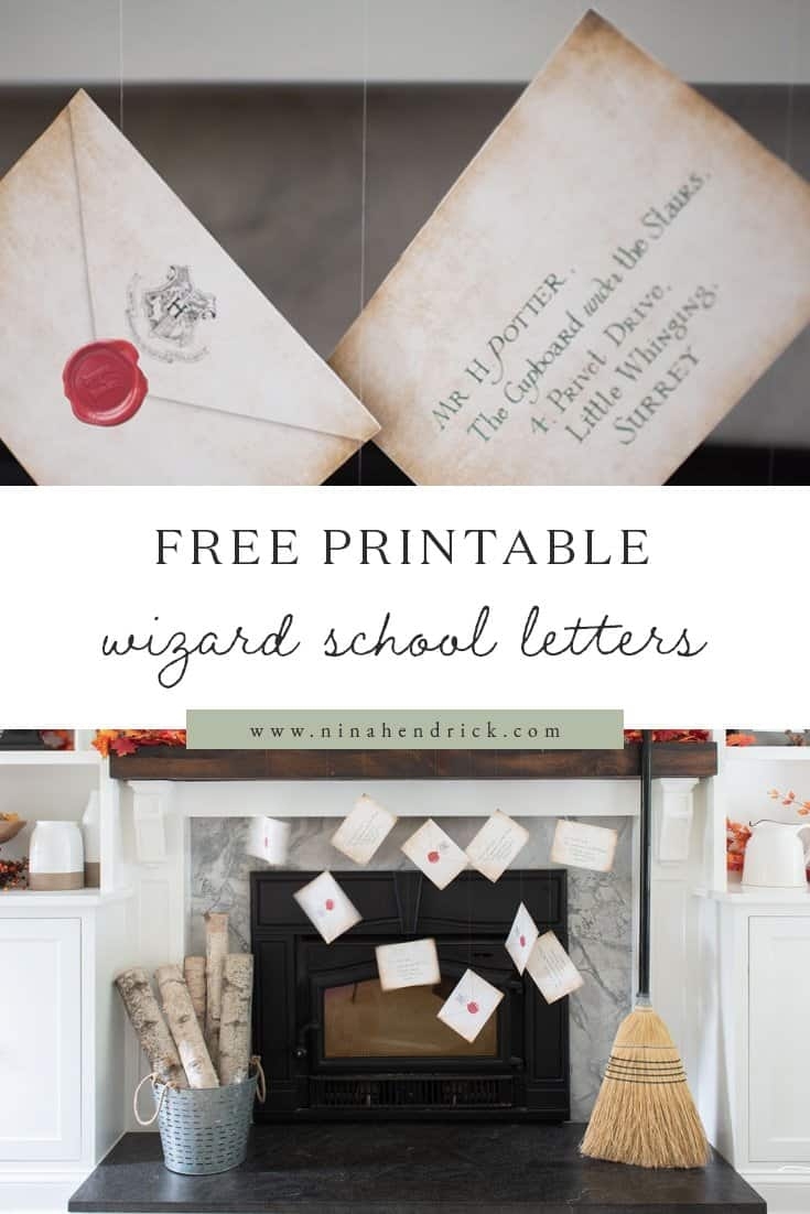 DIY Hogwarts Acceptance Letter Envelope Free Printable