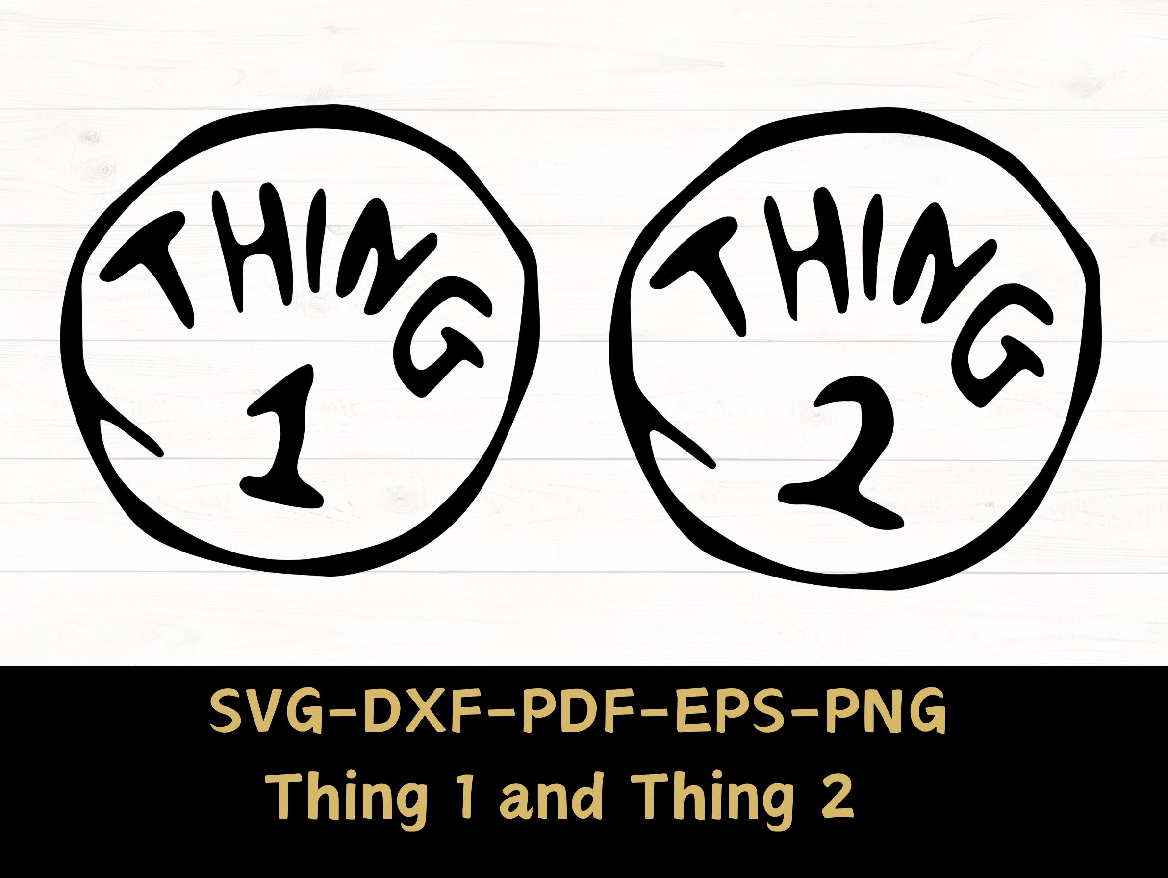 Thing 1 And Thing 2 Free Printable Template