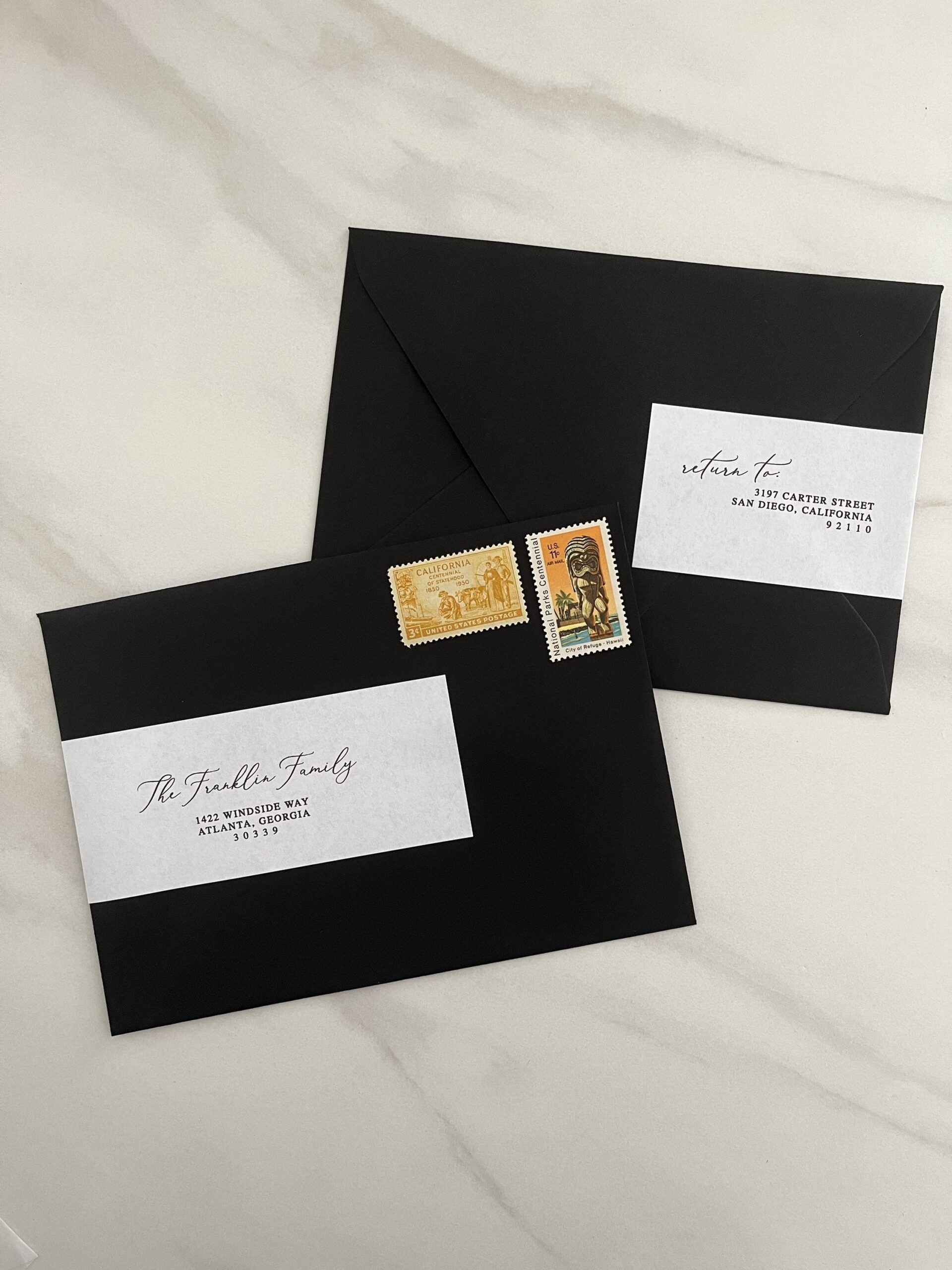 Diy Wedding Invitation Address Labels Printable Romantic Script Envelope Sticker Template Classic Wrap Around Guest Addressing Download Etsy