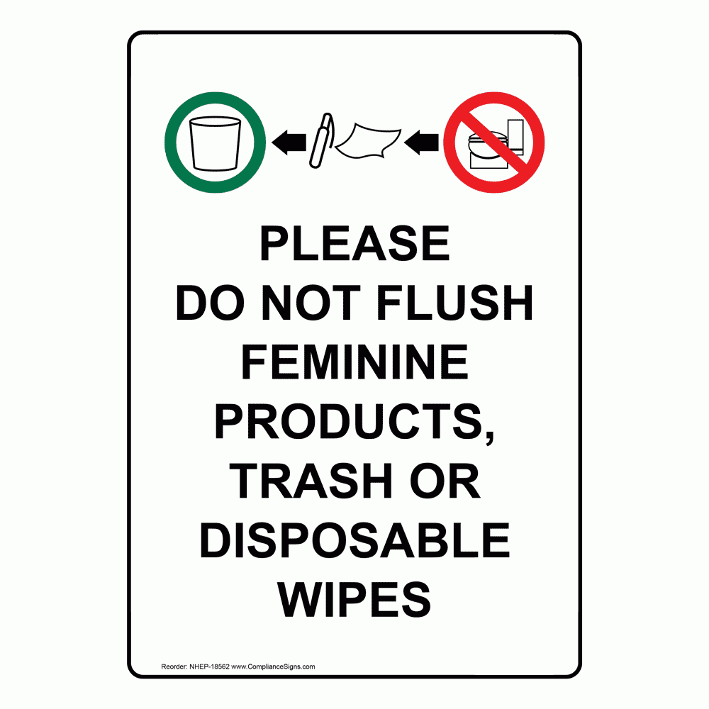Printable Do Not Flush Signs