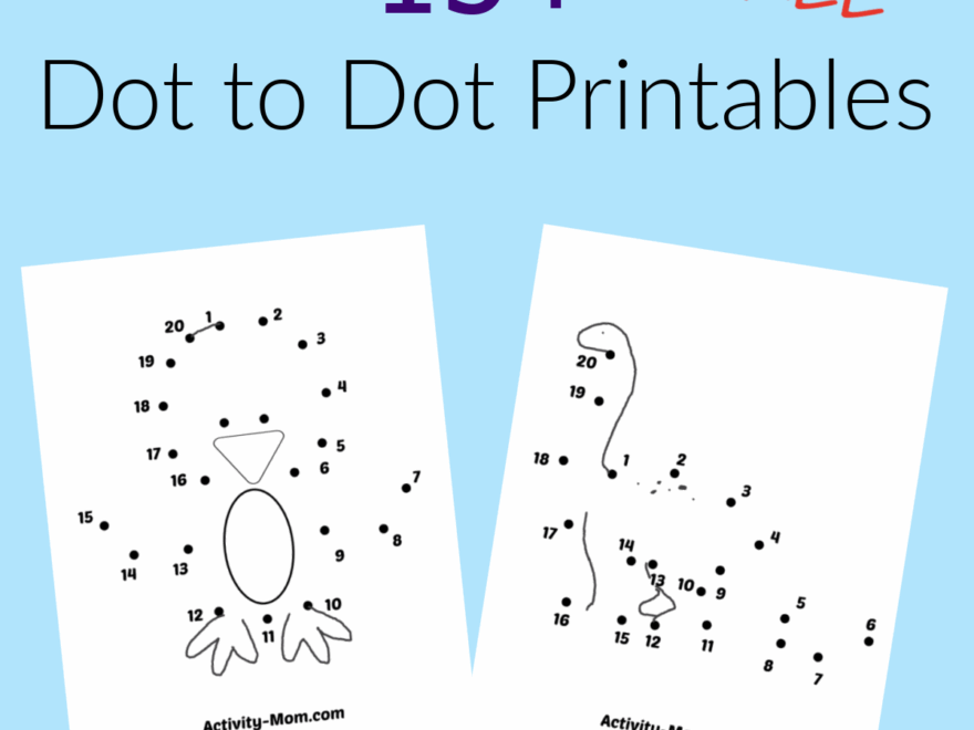 Dot To Dot Worksheets Numbers 1 To 20 free Printable The Activity Mom