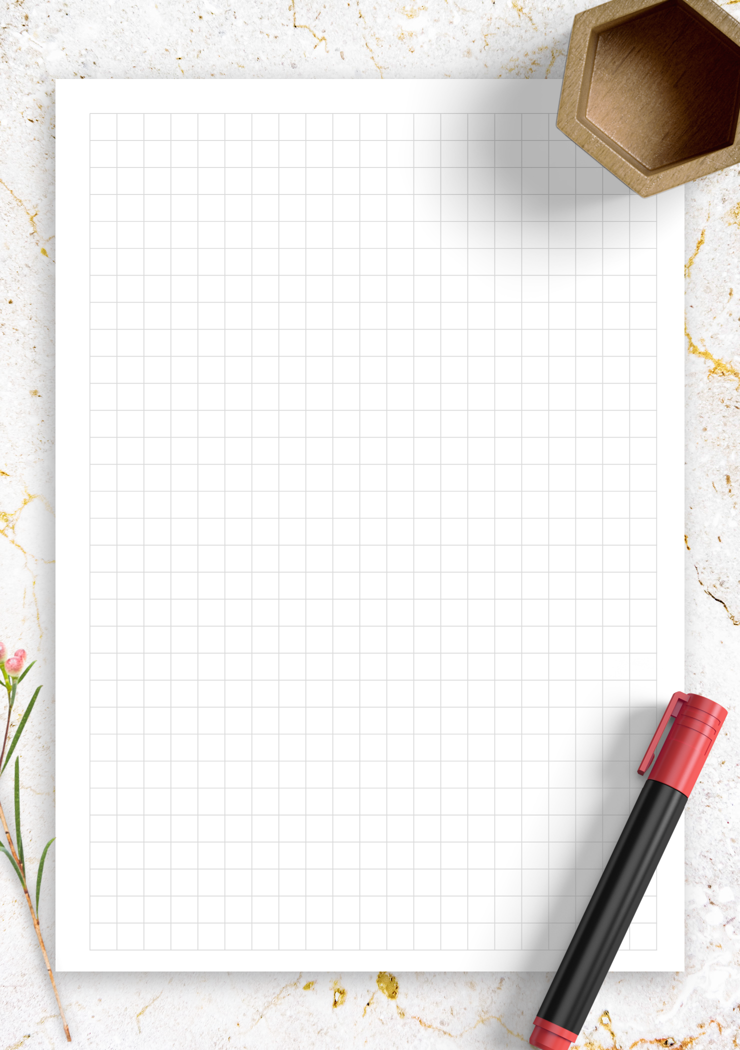 Printable Graph Paper 1/4 Inch