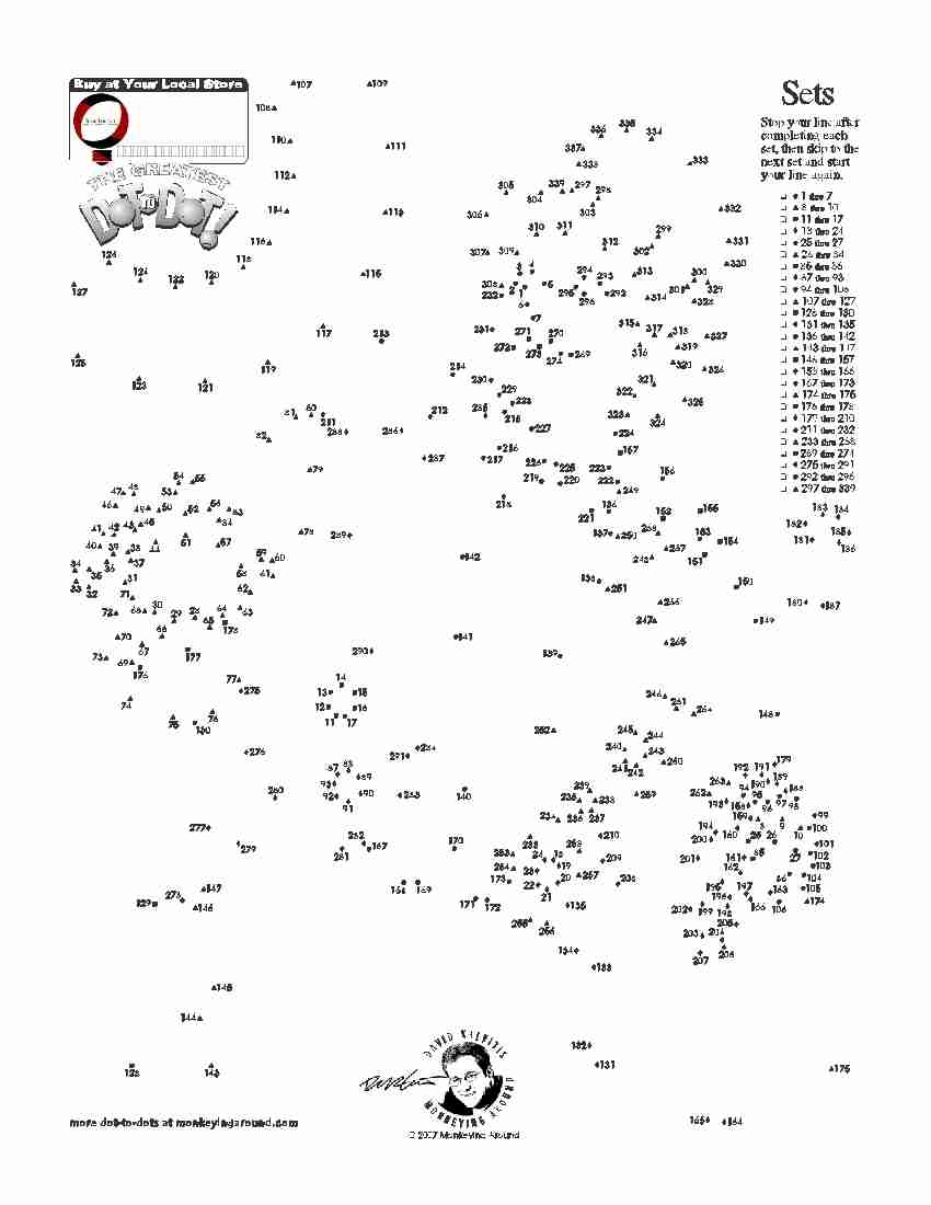 Downloadable Dot to Dot Puzzles