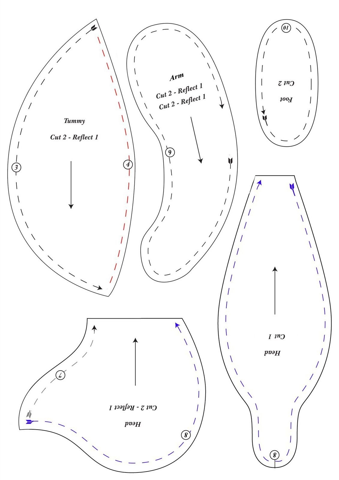 Free Teddy Bear Patterns Printable
