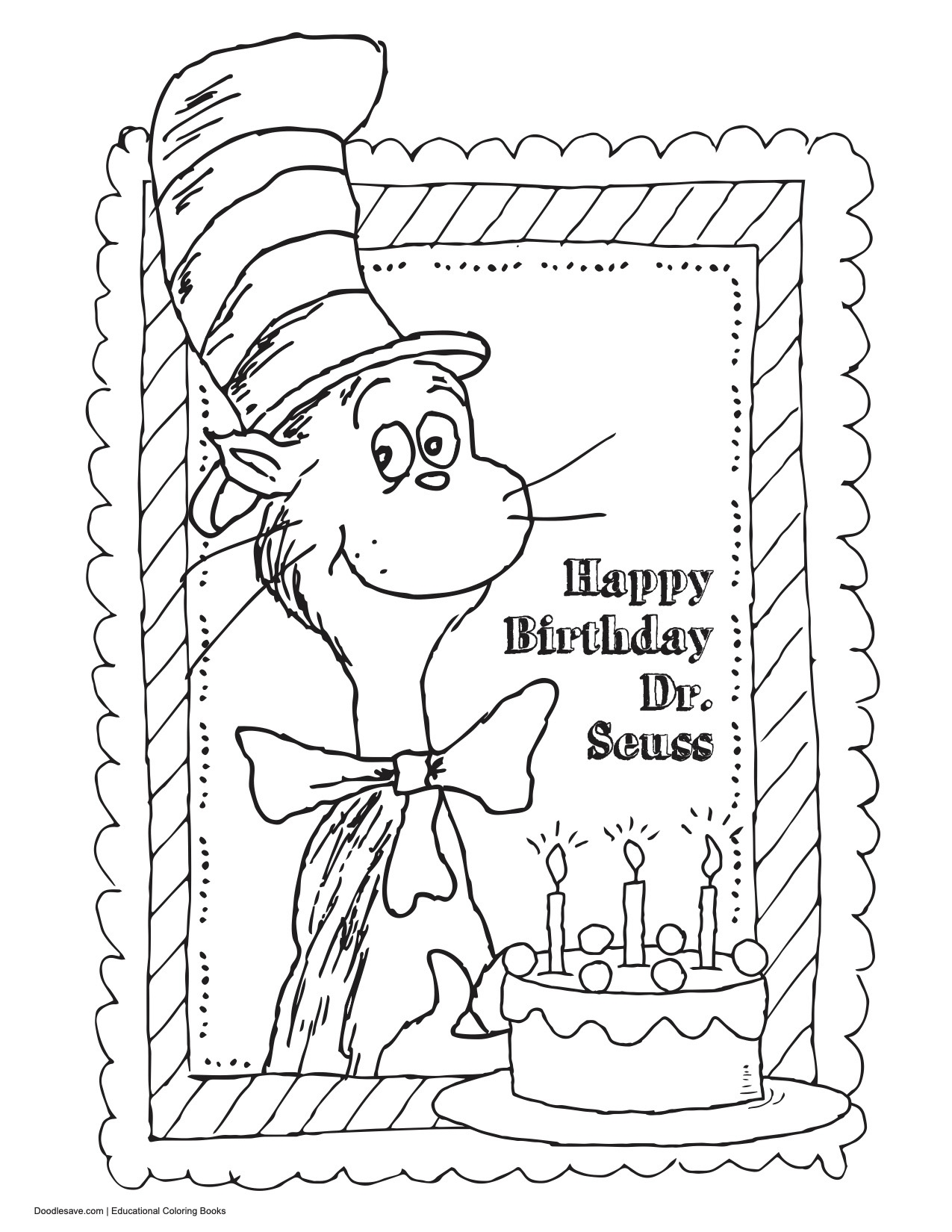 Dr. Seuss Coloring Pages Printable