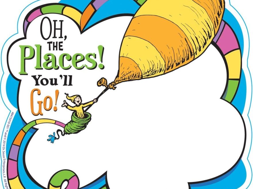 Dr Seuss Oh The Places You ll Go Paper Cut Outs By Eureka 36 Count Package