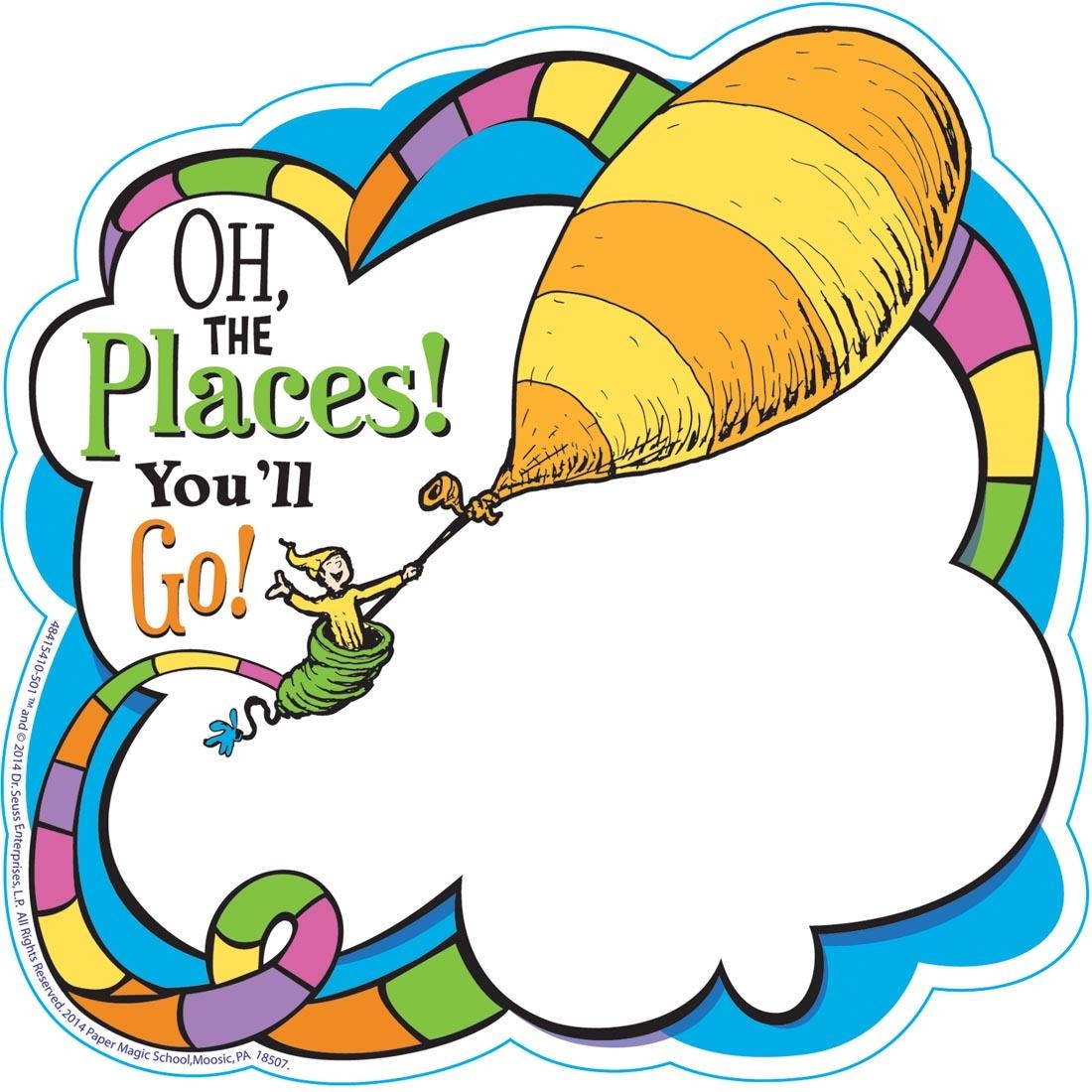 Dr Seuss Oh The Places You ll Go Paper Cut Outs By Eureka 36 Count Package