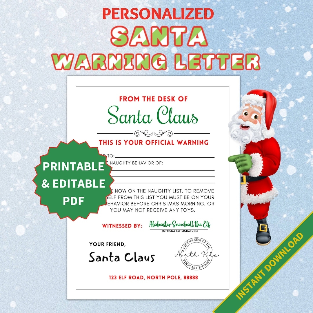 Must Be Santa Printable Pictures