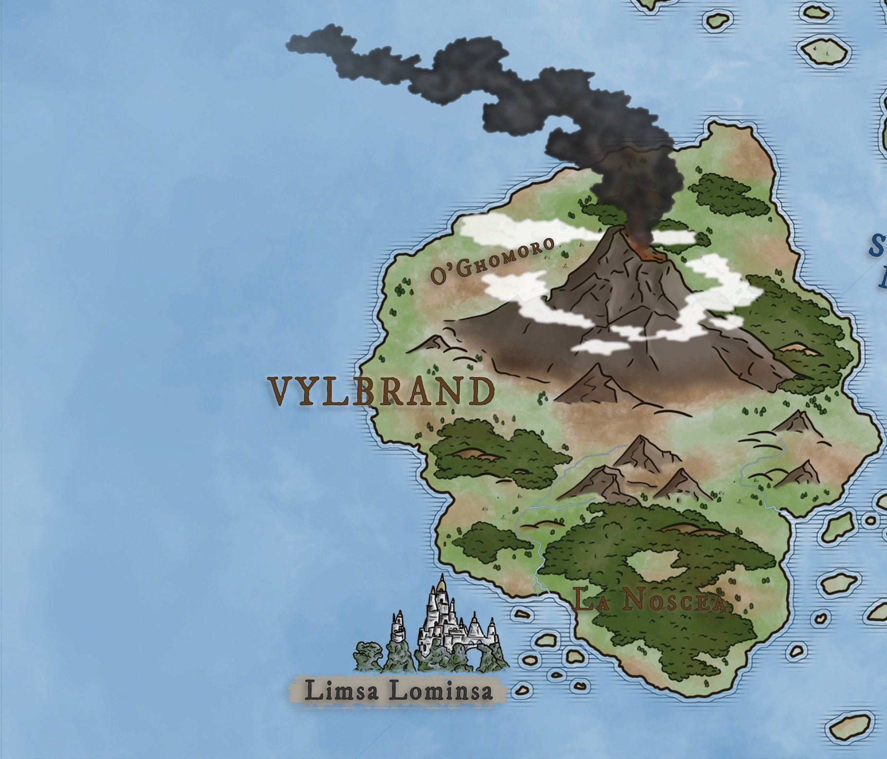 Eorzea Full Color Map From Final Fantasy XIV Online DIGITAL DOWNLOAD Etsy