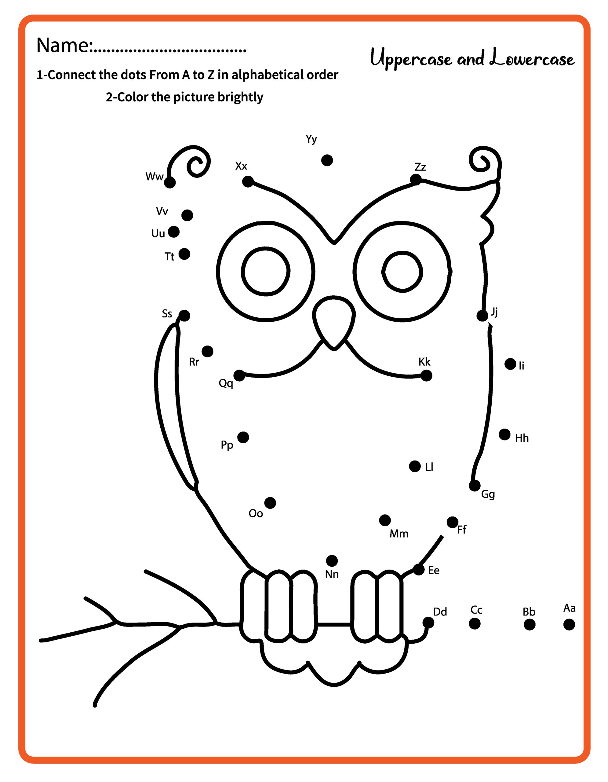Fall Dot To Dot A Z Autumn Connect The Dots Worksheets For KIDS Teaching Resources