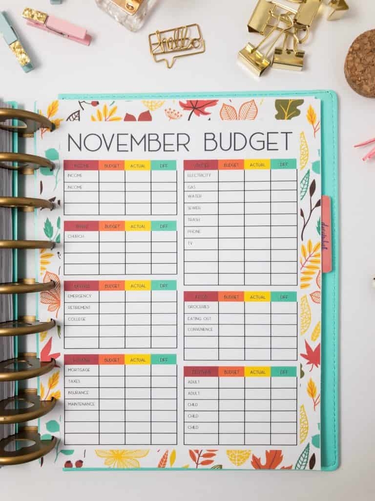 Free Happy Planner Printable Inserts