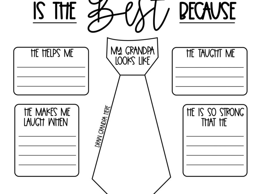Father s Day Printable for Grandpa Papa And Granddad Too