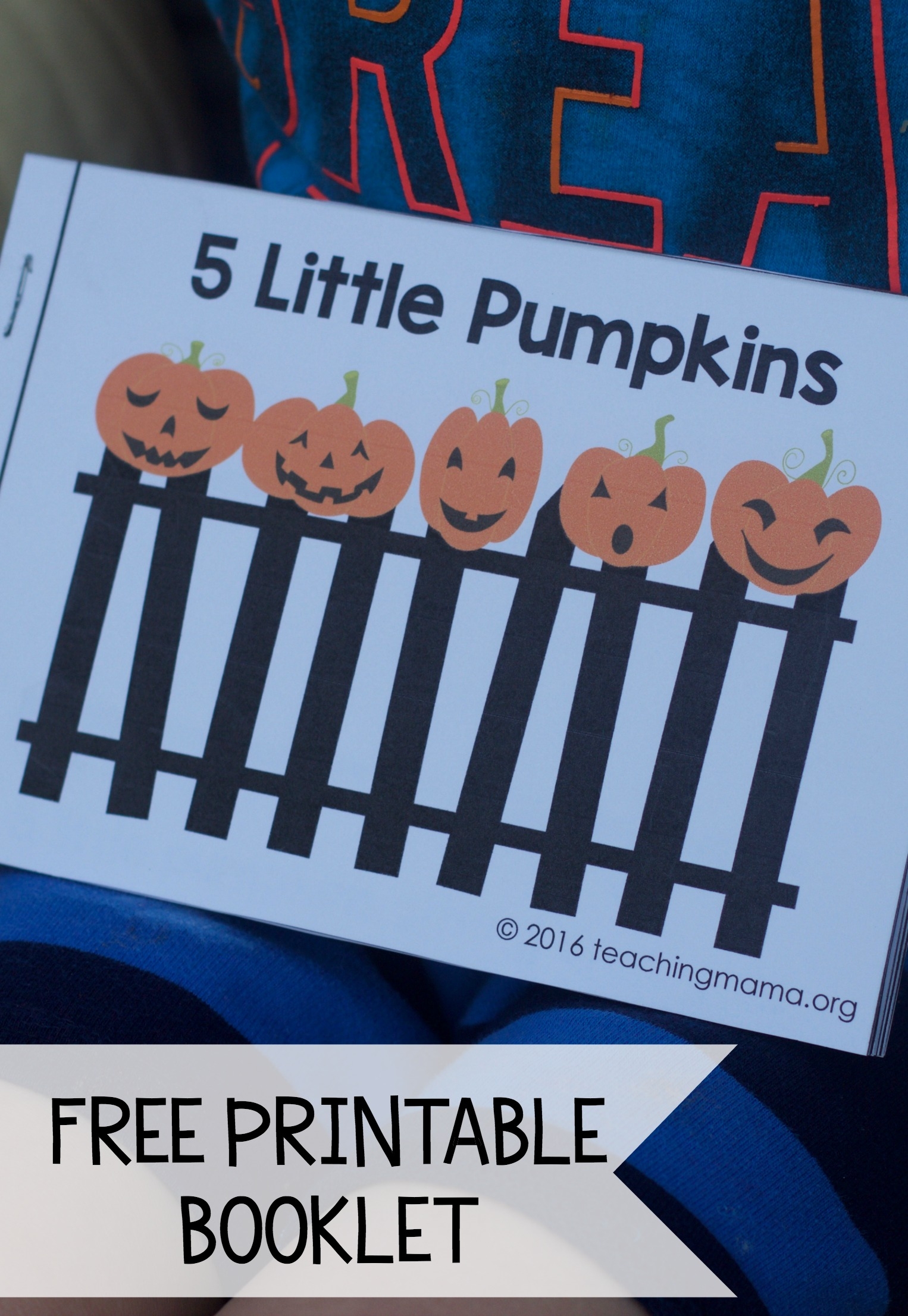 Five Little Pumpkins Sitting On A Gate Printable