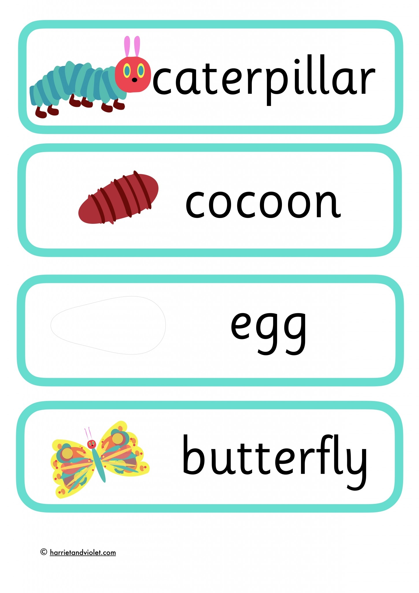 The Very Hungry Caterpillar Printables