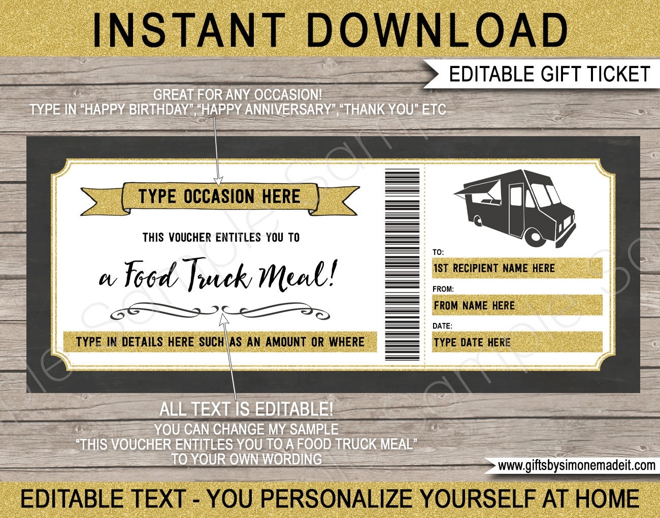 Restaurant Gift Cards Online Printable