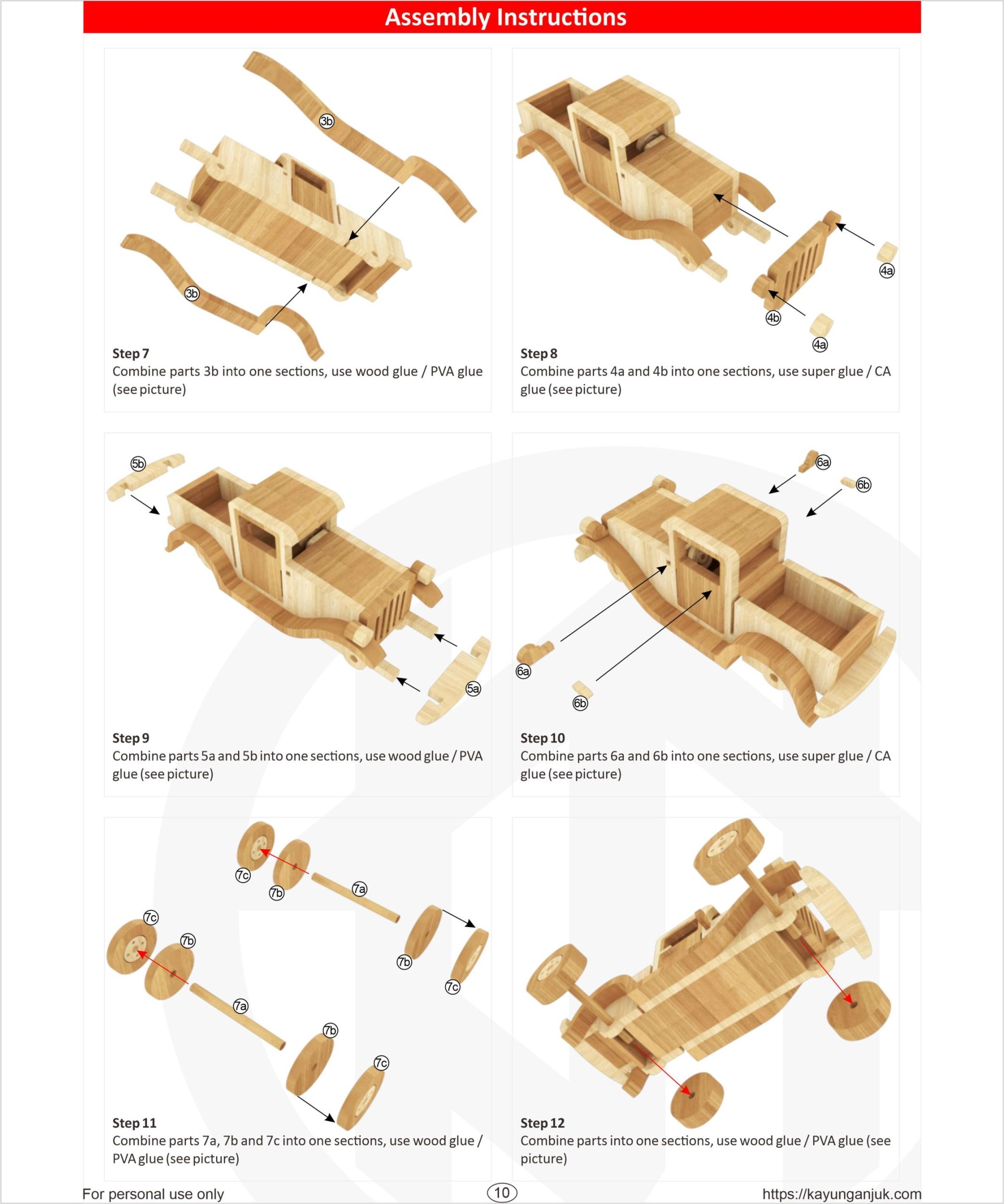 Ford Pickup Truck Wooden Toy Plans Download PDF