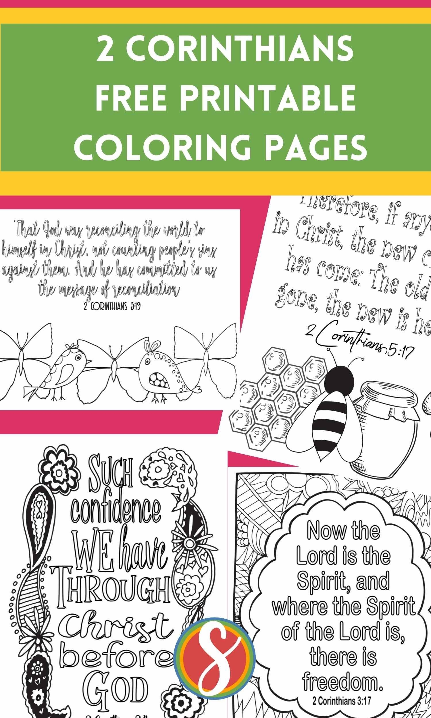 Free 2 Corinthians Coloring Pages Stevie Doodles