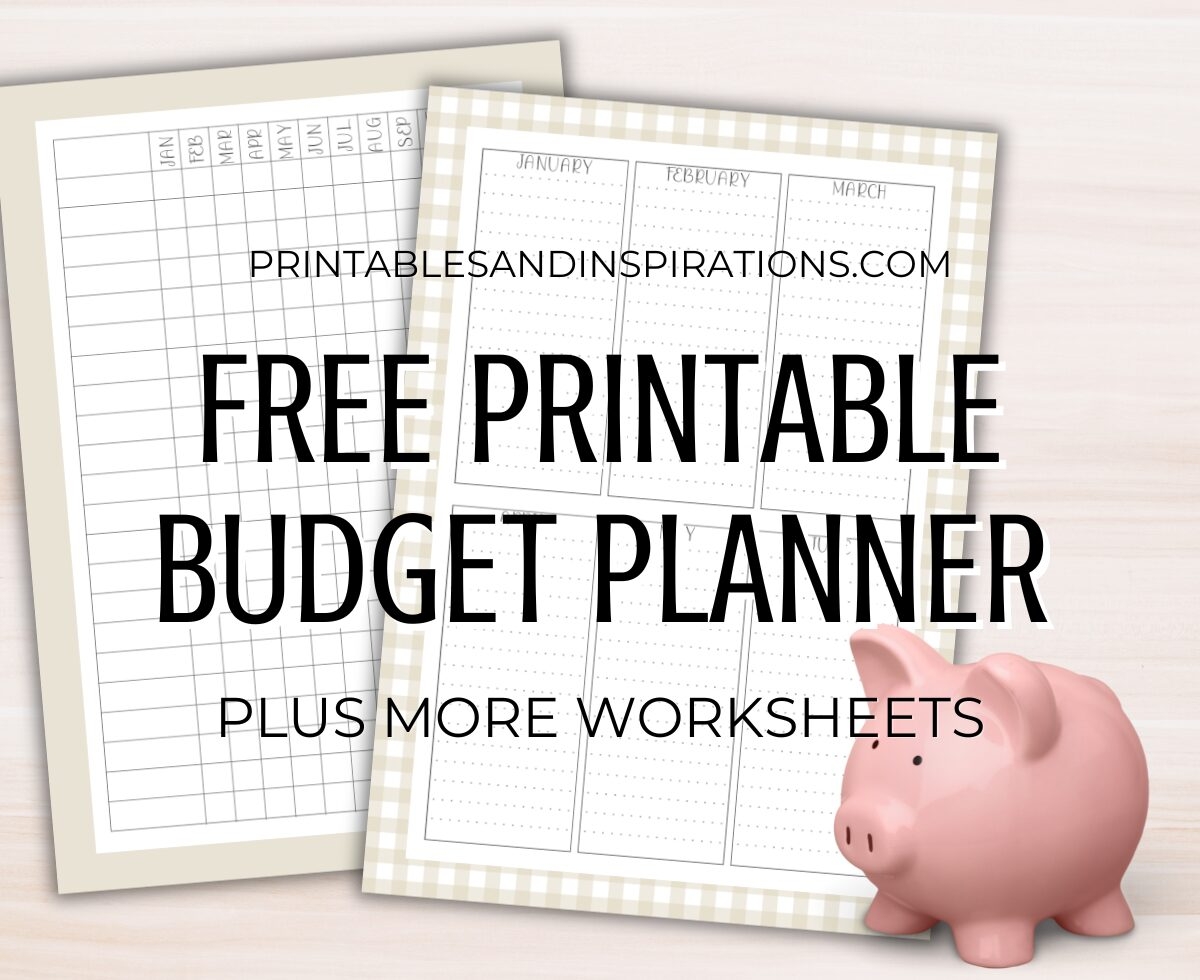 Free 2025 Budget Planner And Worksheets For A Great Year Printables And Inspirations