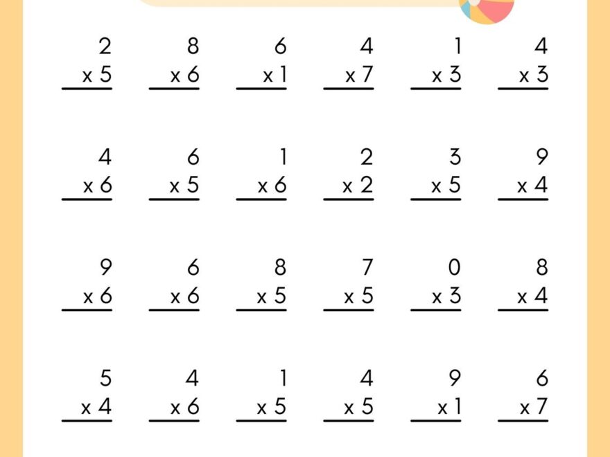 Free 3rd Grade Math Worksheet Templates To Customize Canva