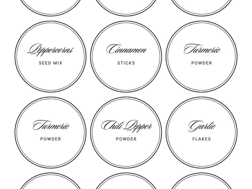 Free And Customizable Circle Sticker Templates