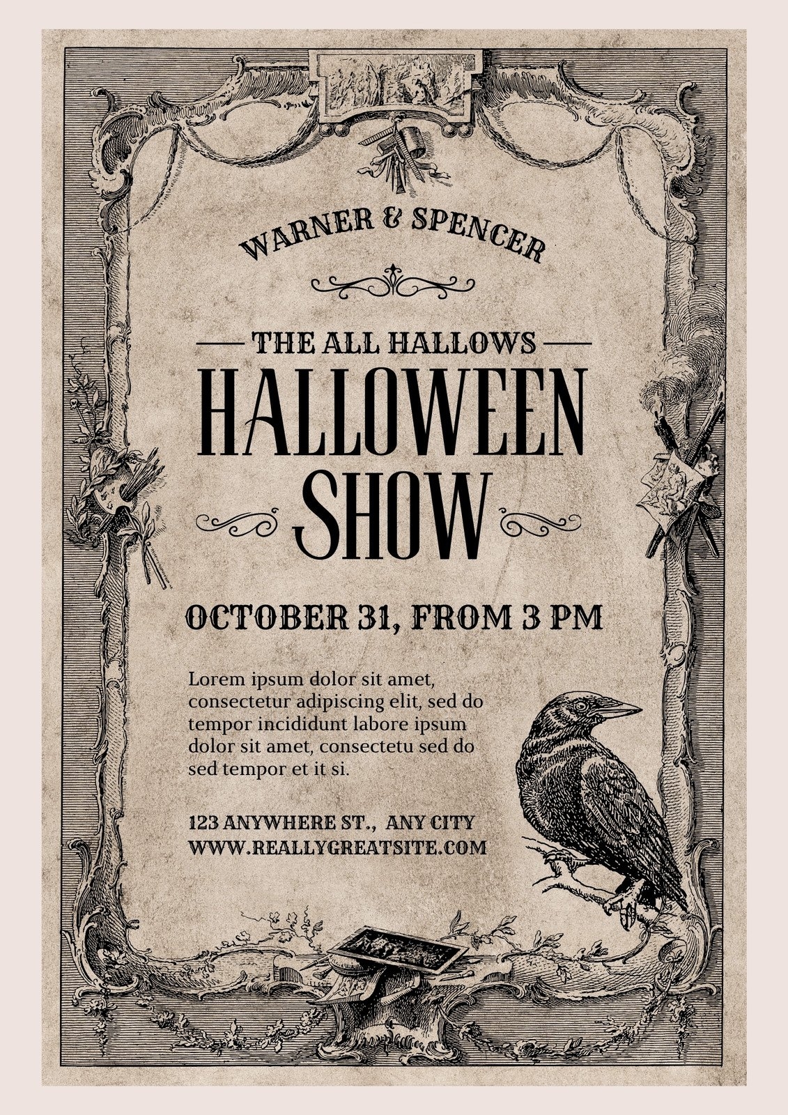 Free And Customizable Halloween Templates