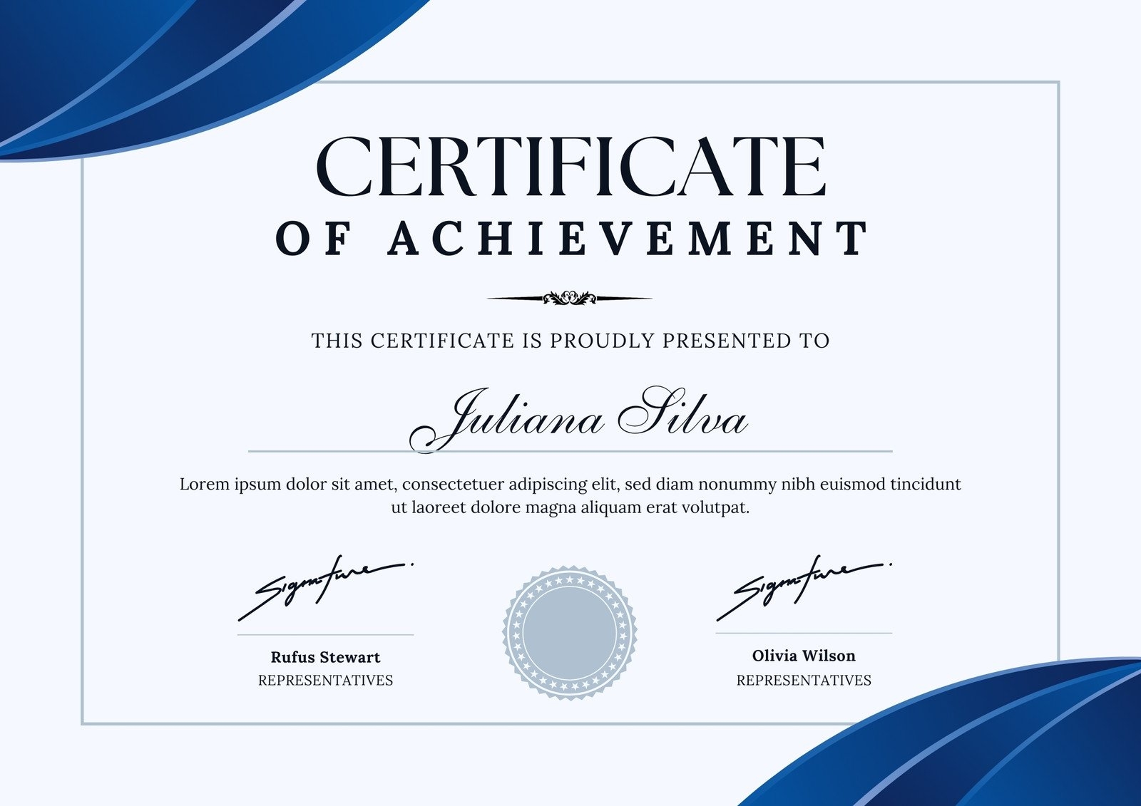 Free Custom Printable Achievement Certificate Templates Canva