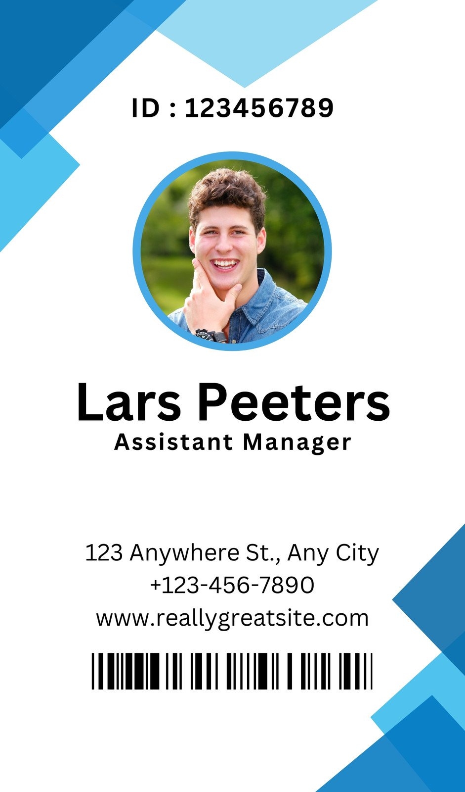 Free Customizable Professional ID Card Templates Canva Worksheets Library