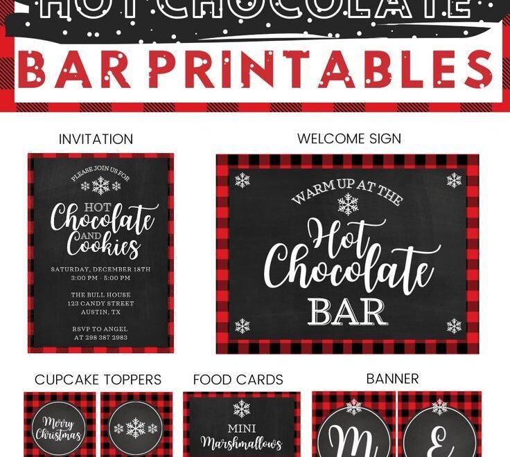 Free Hot Chocolate Bar Printables