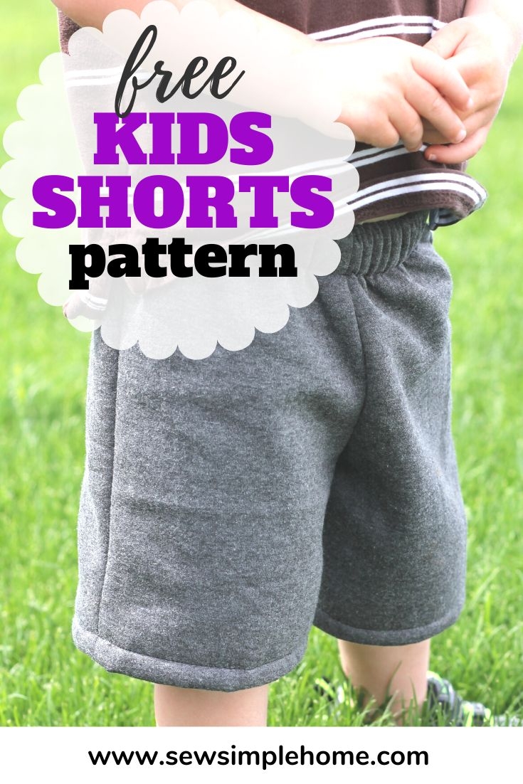 Free Kids Shorts Pattern For Summer Sew Simple Home