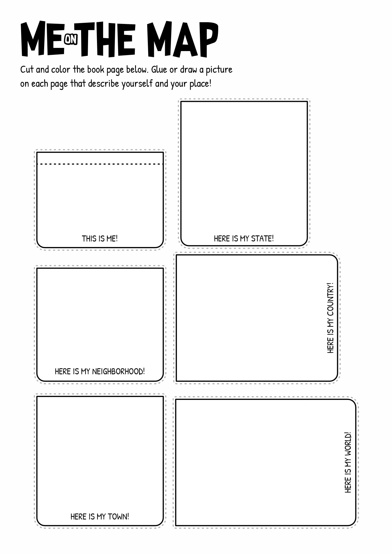 Free Me On The Map Worksheet Download Free Me On The Map Worksheet Png Images Free Worksheets On Clipart Library
