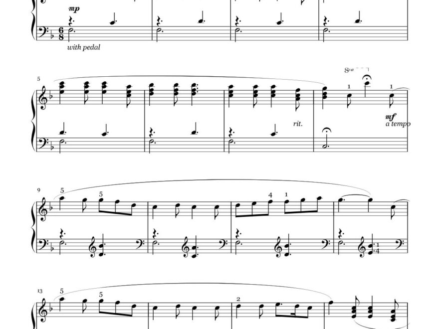 Free Piano Christmas Sheet Music