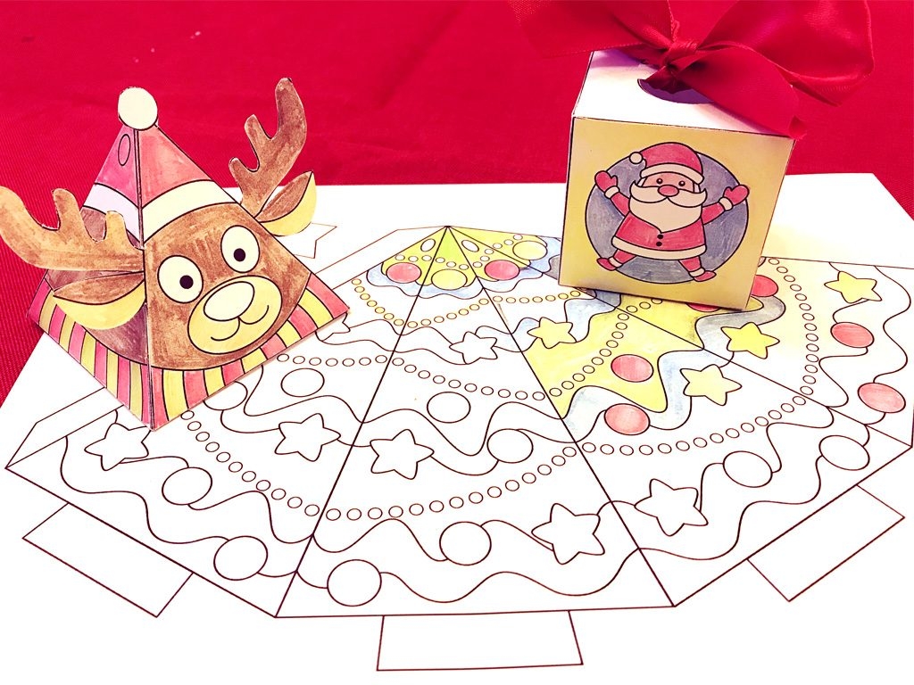 Free Printable 3 D Christmas Crafts TeachersMag