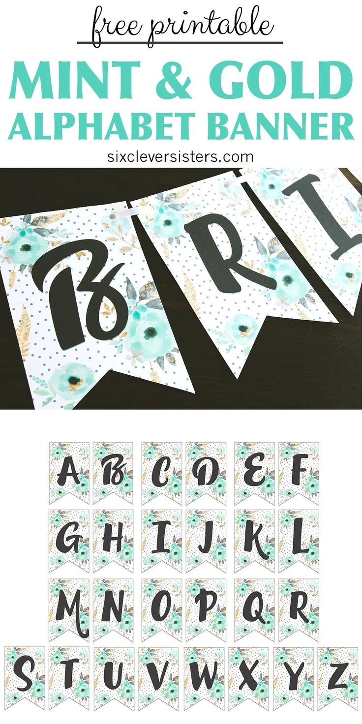 Free Printable Alphabet Letters For Banners