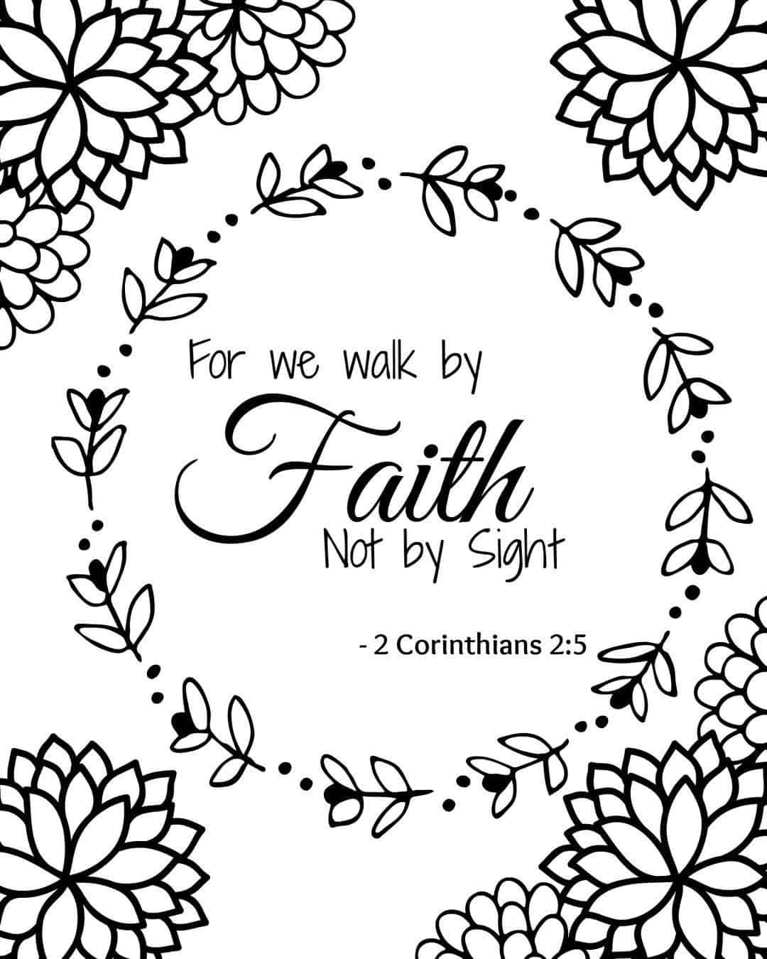 Free Printable Bible Verses & Coloring Pages